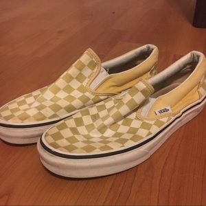 Yellow Checkered Vans